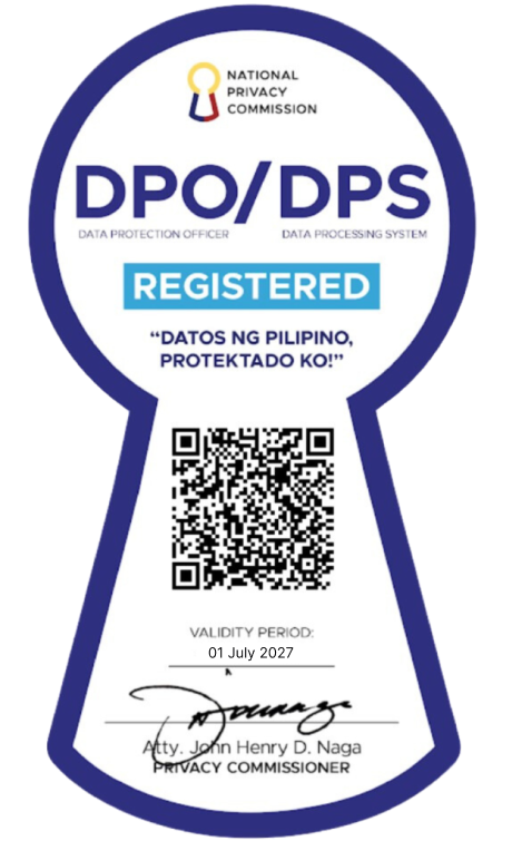 DPO/DPS Registered seal — National Privacy Commission